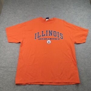 Illinois Fighting Illini Shirt Mens XL Orange NCAA College Sports Graphic Chief